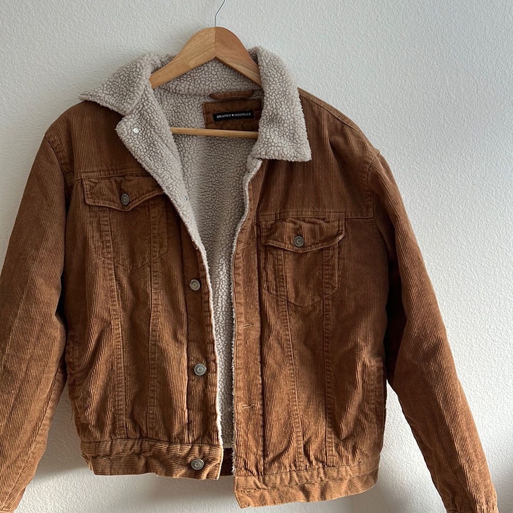 Brown Brandy Melville Courdoury Jacket ✨🤎